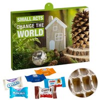 Premium PräsentAdventskalender Eco mit Ritter Sport  Milka Favourites Mix  Kinder Schokolade  Kinder Bueno Mix