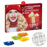 Premium PräsentAdventskalender mit Ritter Sport Schokowürfeln