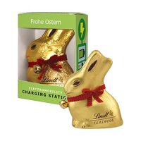 Lindt  Sprüngli Osterhase in Werbegeschenkbox