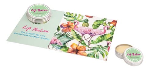 Lippenpflege im Alu-Döschen mit Karte "LipJar Card"