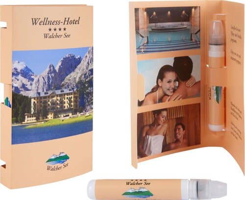 Pflegestick mit Klappkarte "Pocket Greeting Card"