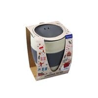 nature ash grey / red