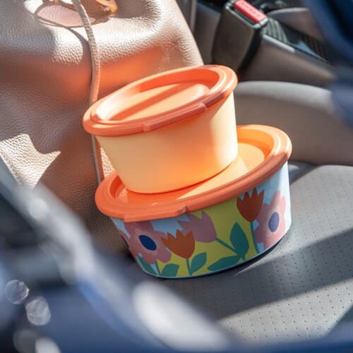 KOZIOL NORA BOX 700ml BLOOMS Schale 700ml mit Deckel - MADE IN GERMANY