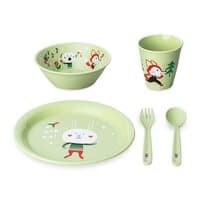 Koziol HOP ON AT HOME Teller  Schale  Becher  Besteckset MADE IN GERMANY