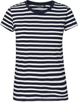 white / navy stripe