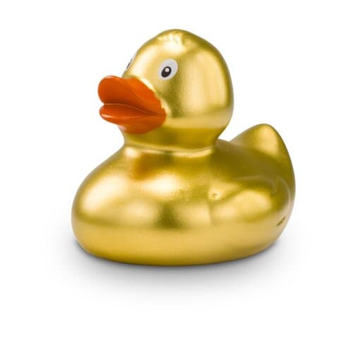 Werbeente Goldmarie Mini, ca. 6 cm
