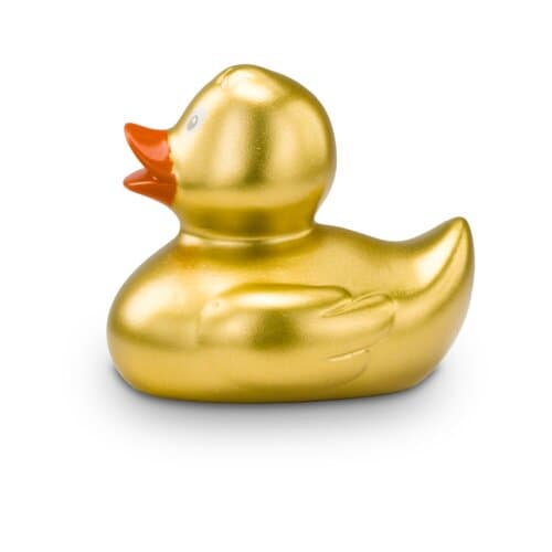 Werbeente Goldmarie Mini, ca. 6 cm
