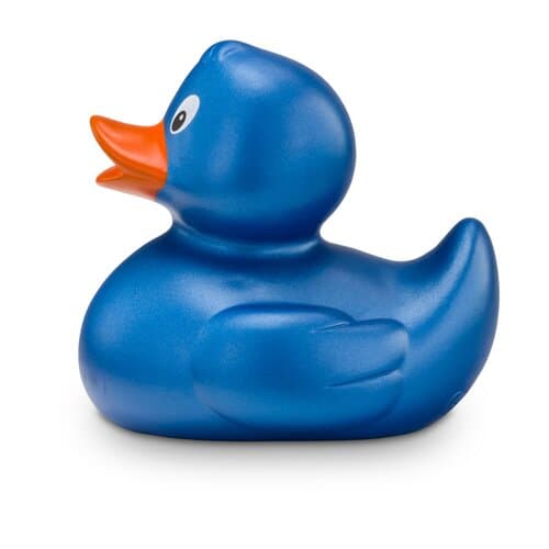 Werbeente Bianca Blauglanz, ca. 8 cm