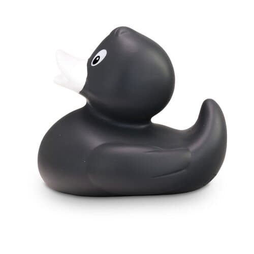 Werbeente Aaron Anthrazit, ca. 8 cm