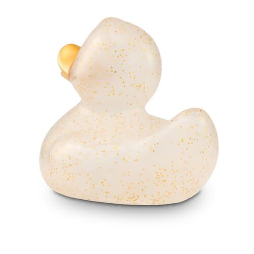 Werbeente Giselle Goldglitzer, ca. 8 cm