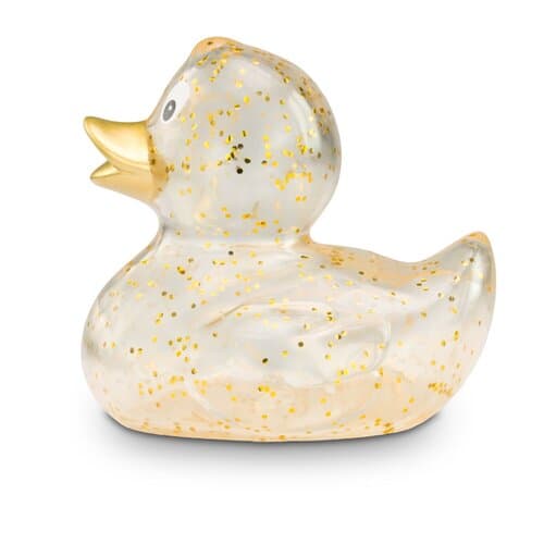 Werbeente Gloria Goldglitzer, ca. 8 cm