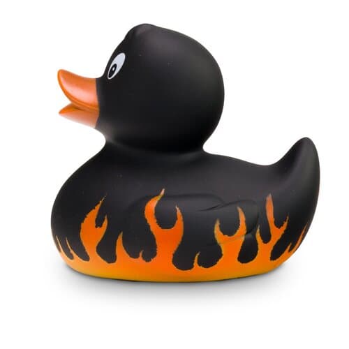 Werbeente Frank Flamme, ca. 8 cm