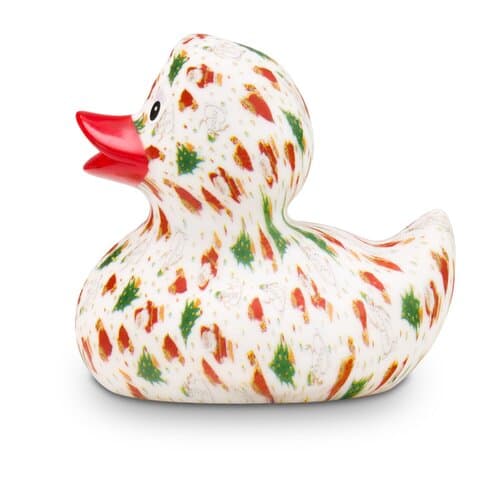 Werbeente Tanja Tannenbaum mit rotem Schnabel, ca. 8 cm