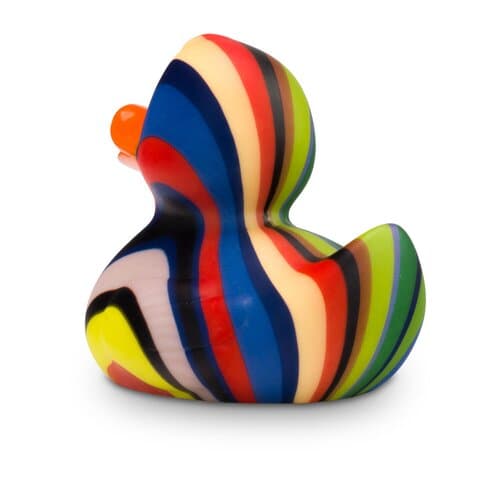 Werbeente Lenny Längsstreifen, ca. 8 cm