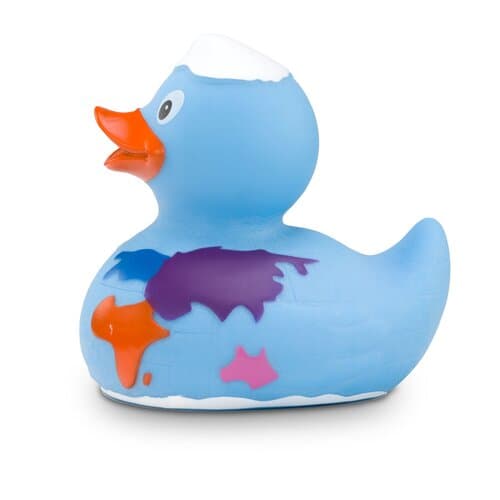 Werbeente Erna Erdkugel