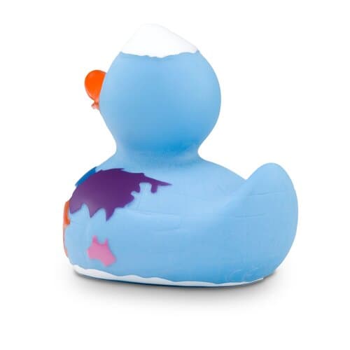 Werbeente Erna Erdkugel