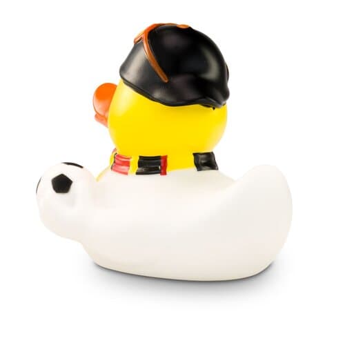 Werbeente Sandro Stadion Schwarz-Rot-Gold