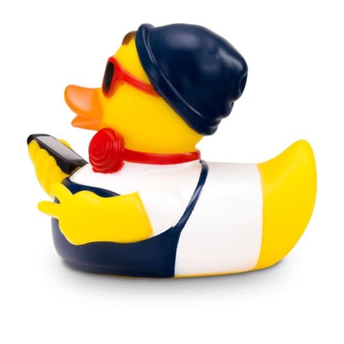 Werbeente Hannes Hipster weißes Shirt