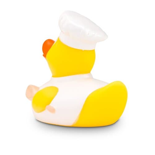 Werbeente Bruno Bratpfanne Weiß