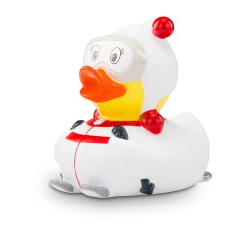 Werbeente Sarah Skischwung