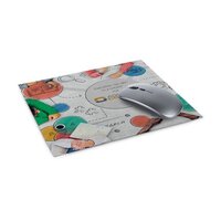 Mousepad 4in1 aus Mikrofaser mit AntiRutsch Noppen 20 x 23 cm inkl Polybeutel