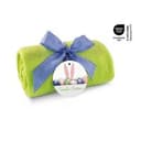 Fleecedecke Frohe Ostern - apfelgrün - 120 x 150 cm, 180 g/m²