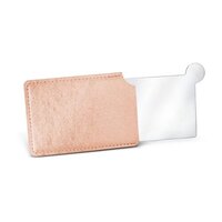 Taschenspiegel aus Edelstahl im Etui