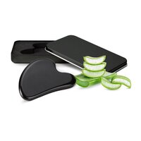 Massagestein Gua Sha Black Obsidian zur WellnessGesichtsmassage