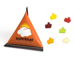 Mini Tetraeder Fruchtgummi – Bild 1