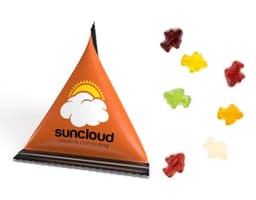 Mini Tetraeder Fruchtgummi – Bild 1