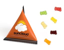 Mini Tetraeder Fruchtgummi – Bild 1