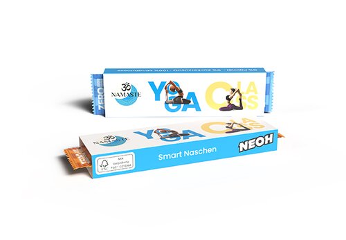 NEOH Schokoriegel im Werbeschuber