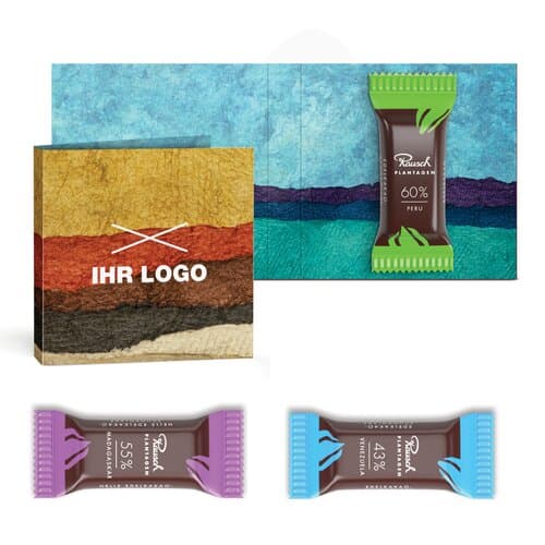 "Rausch Plantagen" Minis in Klappkarte klein