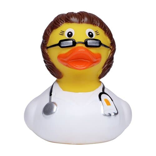 Quietsche-Ente Ärztin, brünette