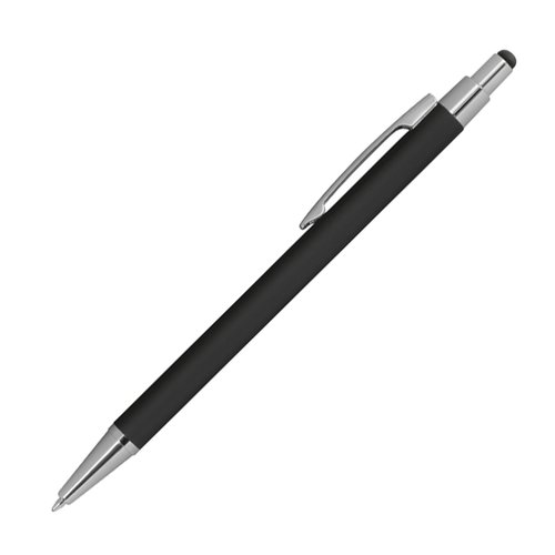 Kugelschreiber aus Metall mit Rubberfinish und Touchfunktion