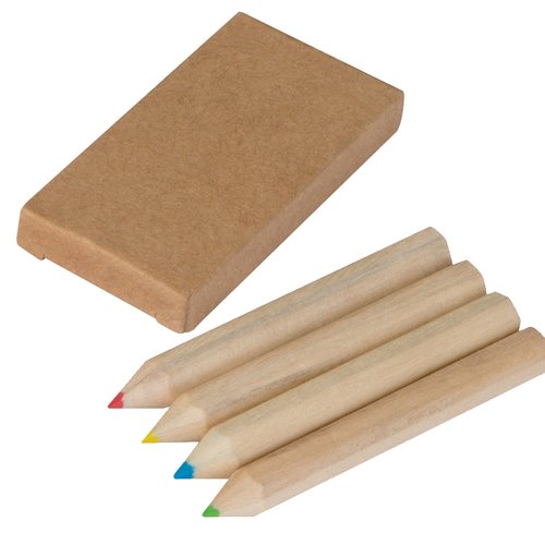 Set bestehend aus 4 Holzbuntstiften