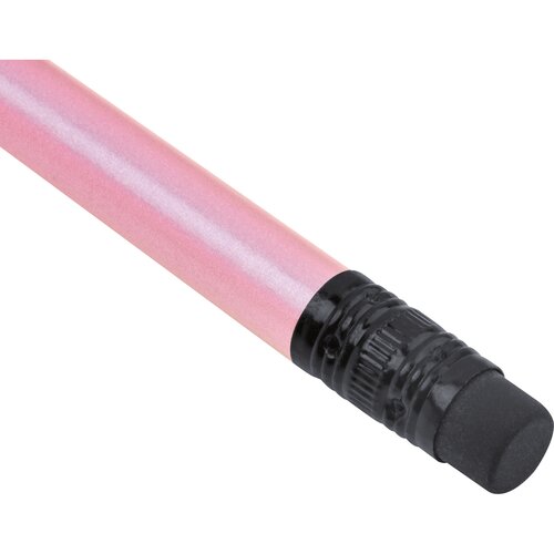 Bleistift mit Radiergummi in Metallic-Farben