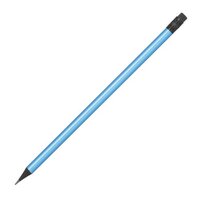 Bleistift mit Radiergummi in Metallic-Farben