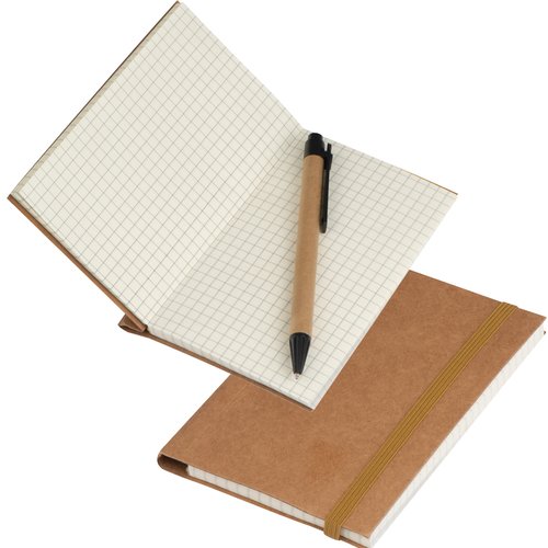 Kleines Notizbuch mit Umschlag aus Karton