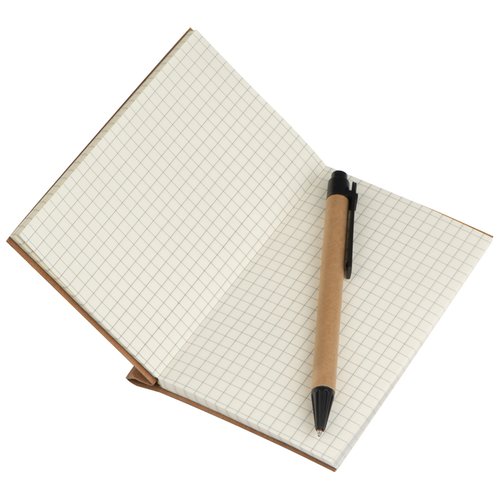 Kleines Notizbuch mit Umschlag aus Karton