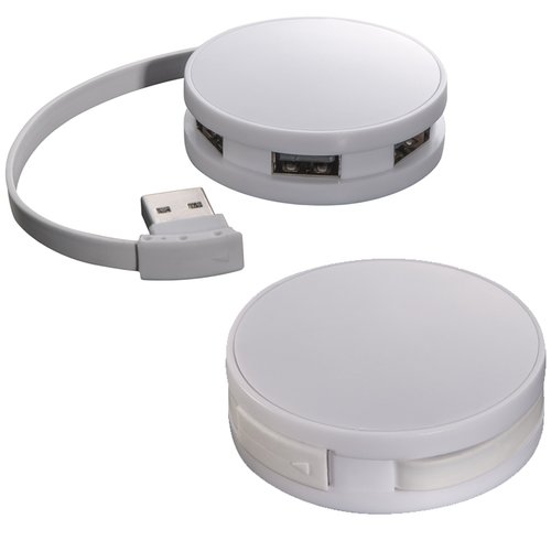 USB Hub aus Kunststoff mit 4 Anschlüssen