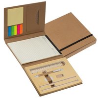 Schreibmappe mit Lineal Schreibblock und Haftmarkern