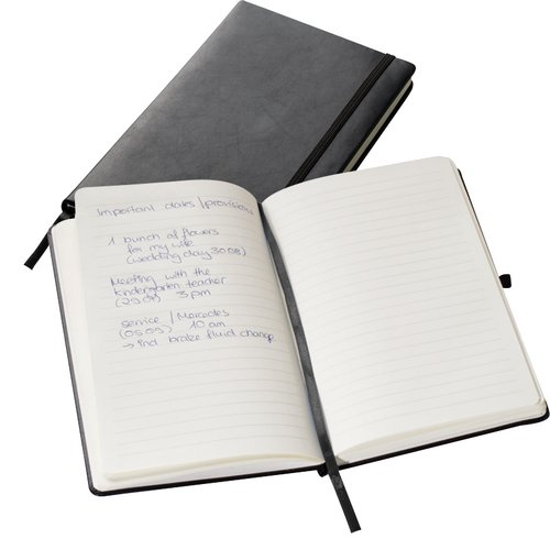 A5 Notizbuch mit Kunstlederumschlag