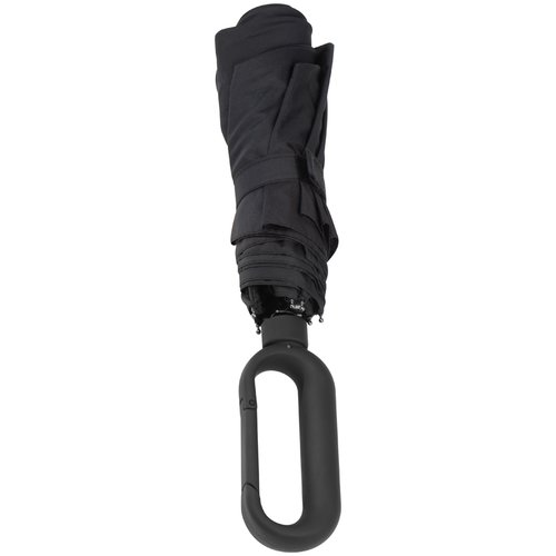 Taschenschirm aus Pongee mit Karabinergriff
