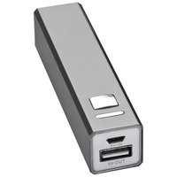 Powerbank 2.200 mAh aus Metall, inkl. Ladekabel