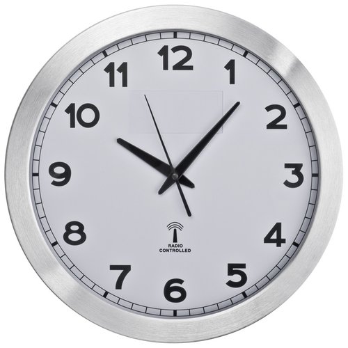 Funk Wanduhr aus Metall