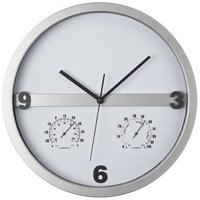 Wanduhr mit Hygro  und Thermometer halbes Display bedruckbar