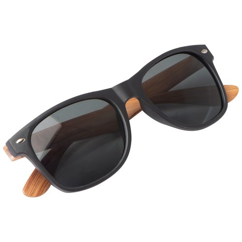 Sonnenbrille mit Bügeln in Bambusoptik