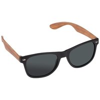 Sonnenbrille mit Bügeln in Bambusoptik