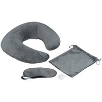 Reiseset Nackenkissen Schlafbrille Wäschebeutel